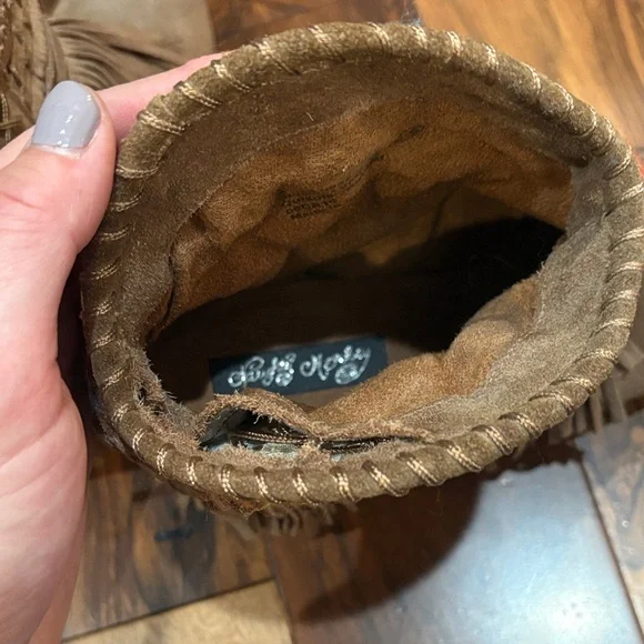 Naughty Monkey Multicolor Fringed Heeled Boots - Picture 7 of 12